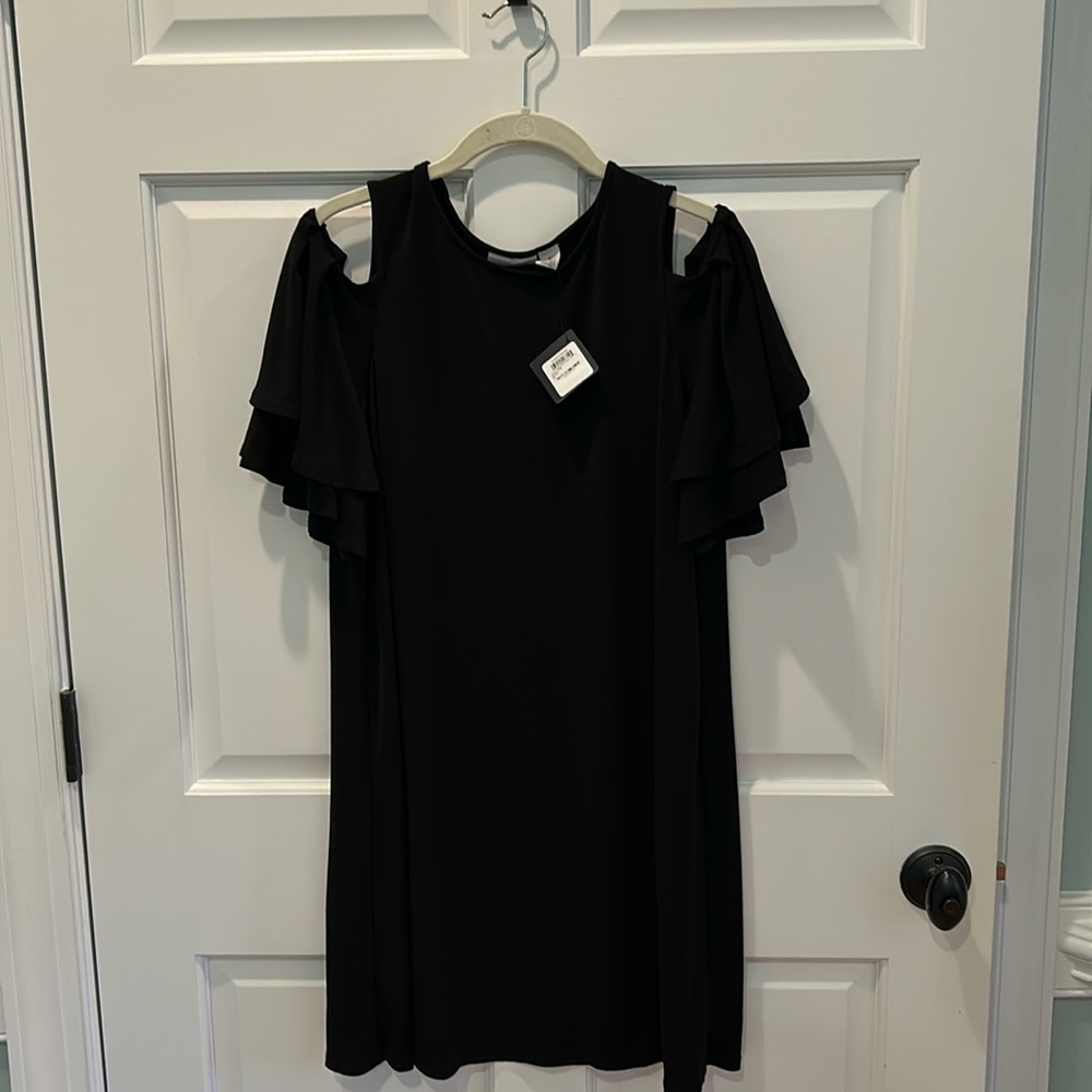 Black Halogen cold shoulder dress NWT